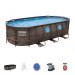 Бассейн овальный на стойках 427х250х100 см Bestway Power Steel Swim Vista 56714 ротанг 75_75