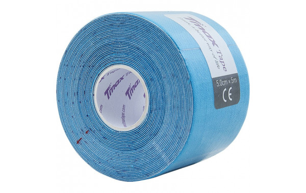 Тейп кинезиологический Tmax Extra Sticky Blue голубой 600_380