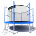 Батут i-Jump Classic 12FT 366 см с нижней сетью и лестницей синий 75_75