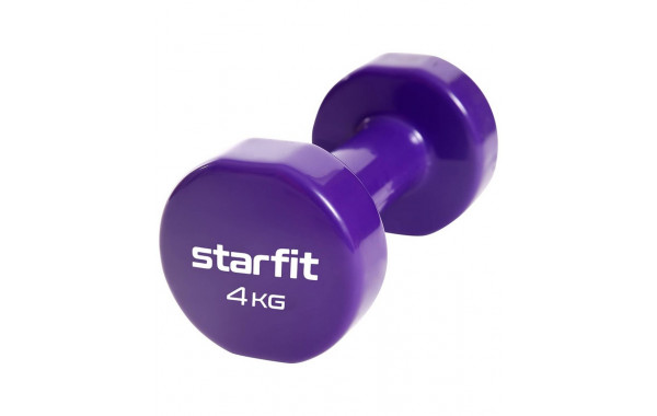 Гантель виниловая Core 4 кг Star Fit DB-101 фиолетовый 600_380