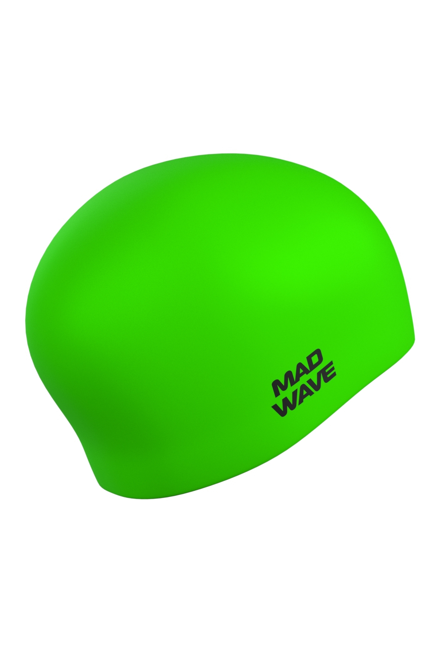 Силиконовая шапочка Mad Wave Long hair silicone M0511 01 0 10W зеленый 870_1305