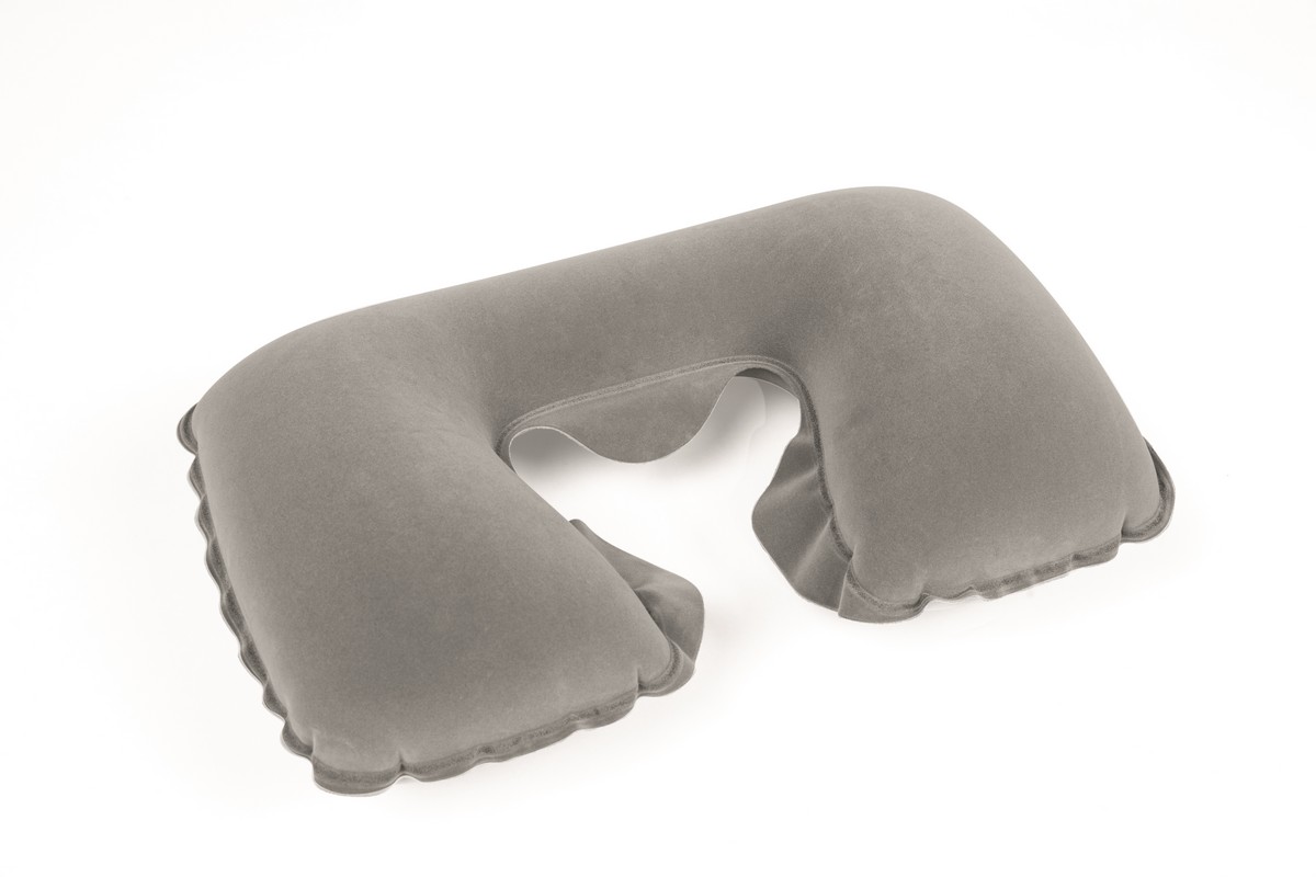 Надувная подушка под шею Bestway Flocked Travel Pillow 46х28 см 67006 1200_800