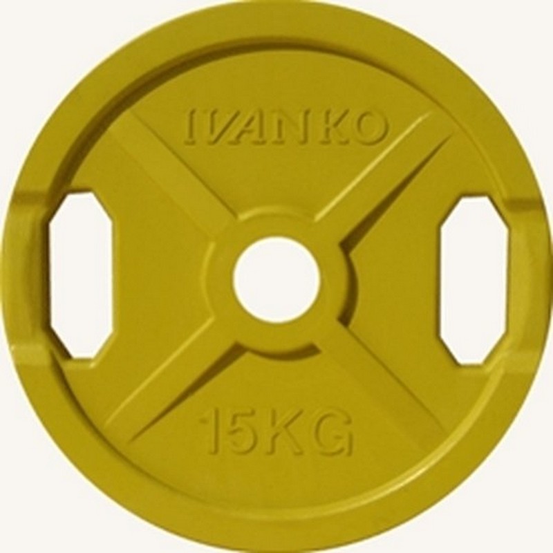 Диск обрезиненный 15кг Johns DR71022 - 15С цветной 800_800