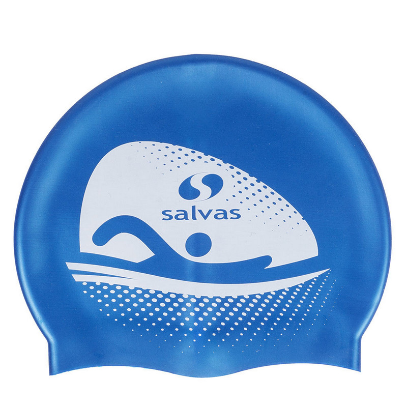 Шапочка для плавания Salvas Cap FA065/B, синий 800_800